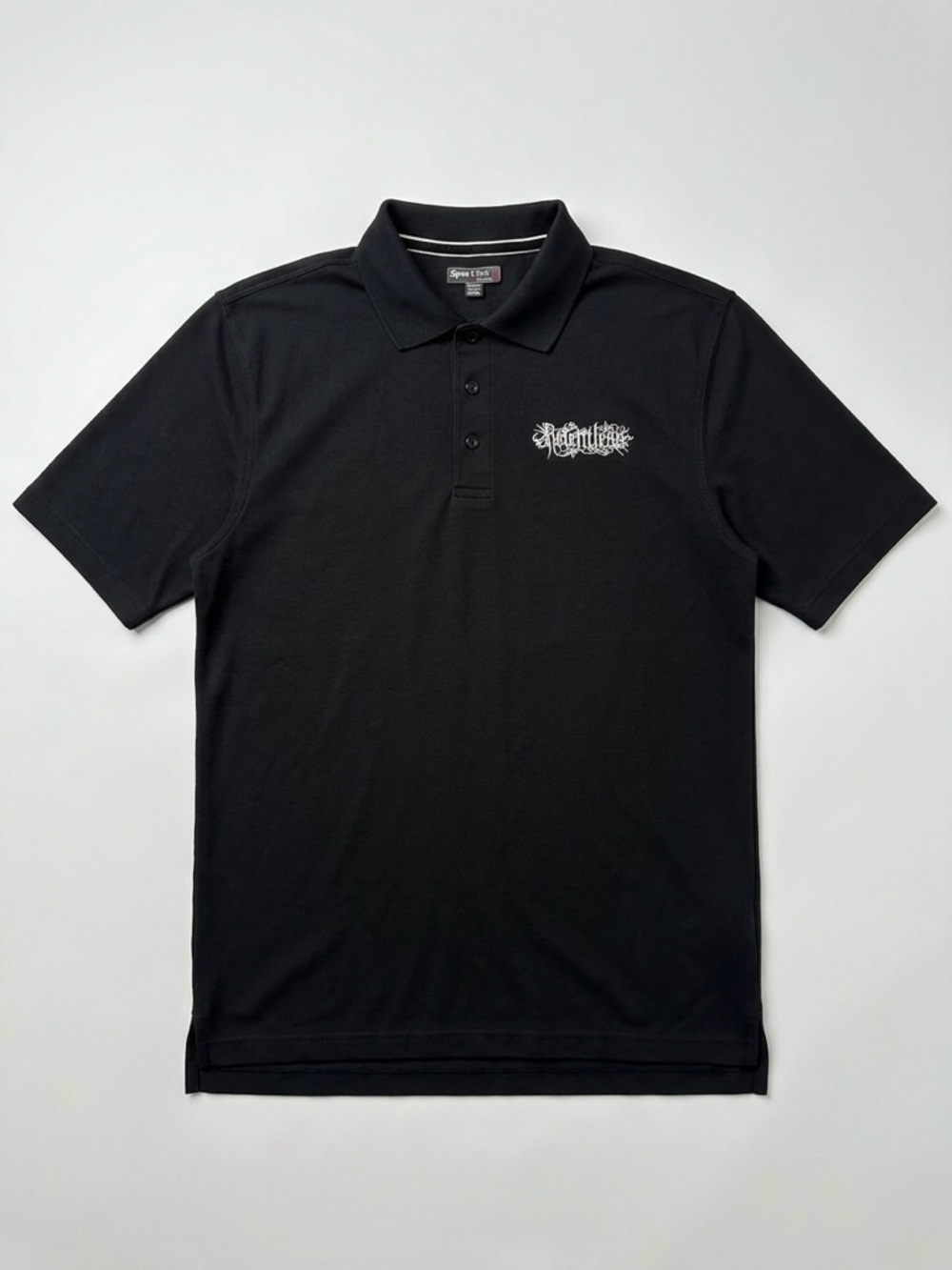 Sport-Tek Relentless Black Polo Shirt for Men